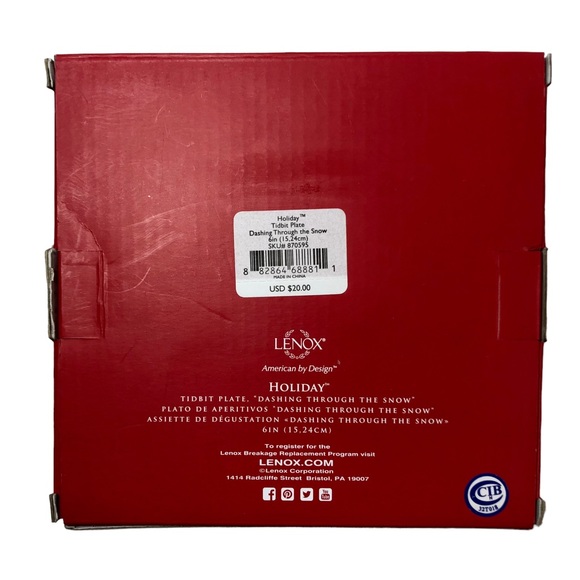 LENOX Holiday Heat Change Mug & Tidbit Plate “Dashing through the Snow…” NWT - Picture 10 of 12